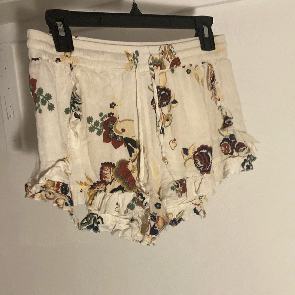 Patrons of Peace White High Waist Shorts